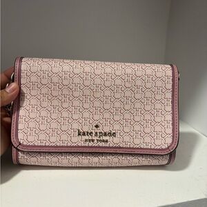Kate Spade Pink Star Pattern Clutch